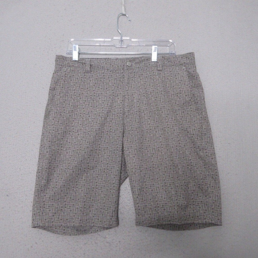 Peter Millar Shorts 34 Gray Bottle Opener Golf Performance Chino‎ Shackelford
